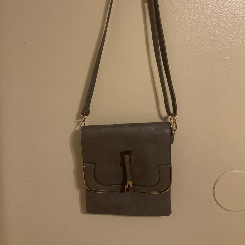 Dark Gray Crossbody Bag Gem